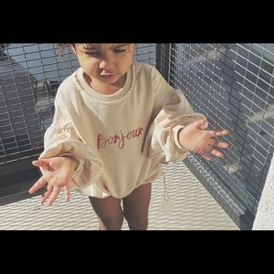 Bonjour oversized onesie
